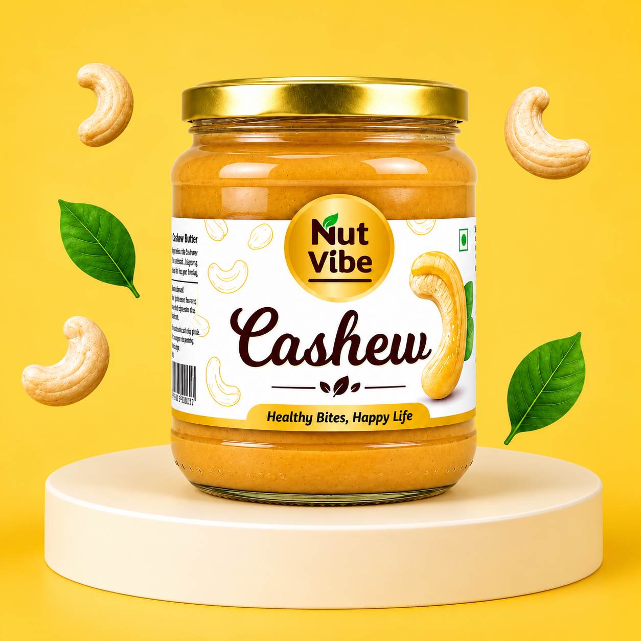NutVibe Premium Cashew Butter | 100% Natural | High Protein Spread | 200g - Image 2