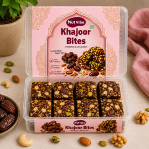 NutVibe Khajoor Bites | Rich in Protein & Fibre | No Added Preservatives
