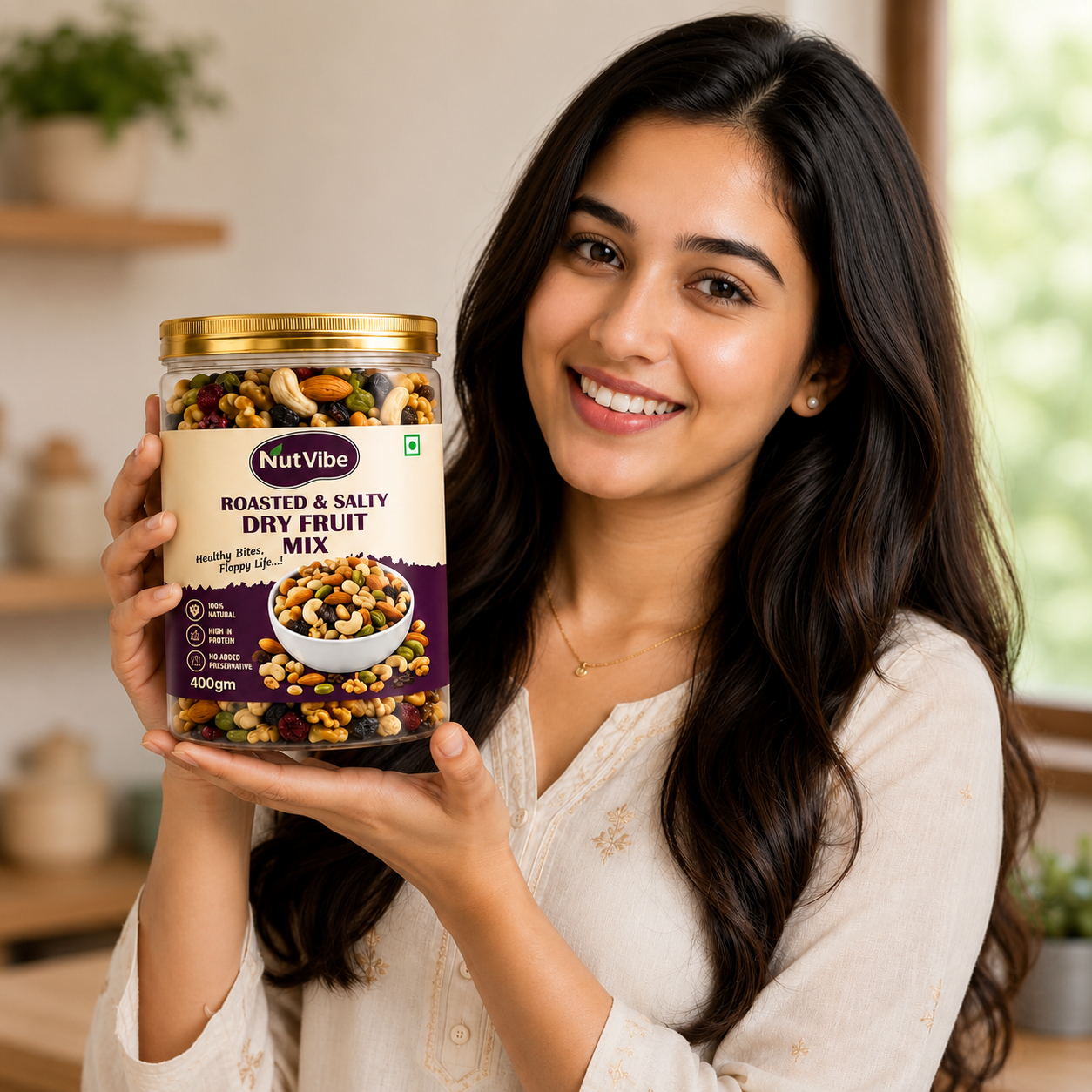 Premium Roasted Mixed Nuts & Dried Fruits | High Protein | No Added Preservatives | 400g - Image 4
